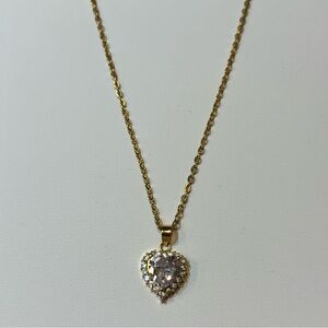 14k Gold Plated Heart Necklace